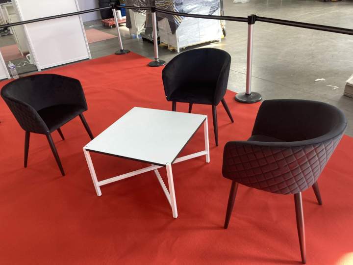 Fauteuils polo et table basse cross (nos autres ensemble intérieurs ou extérieur)